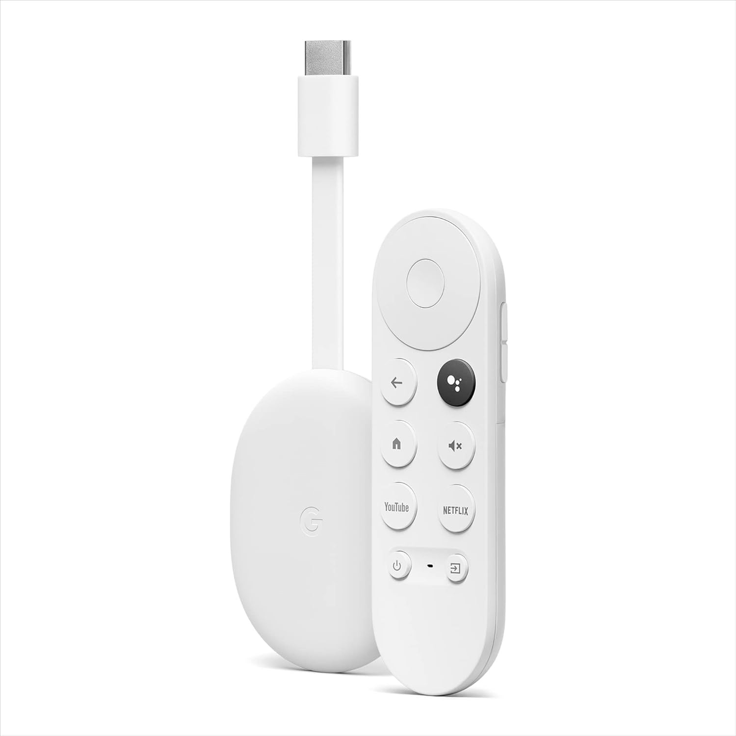 Chromecast with Google TV (HD) Snow – Streaming entertainment on your TV with voice search remote 4K