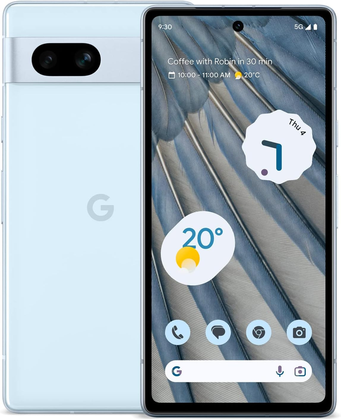 Google Pixel 7a – Unlocked Android 5G mobile phone with wide-angle lens and 24-hour battery – Sea