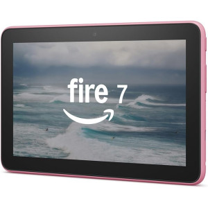Amazon Fire 7 tablet | 7" display, 16 GB, latest model (2022 release), Rose
