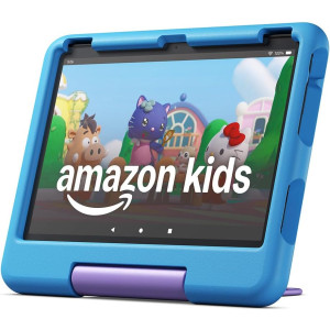 Amazon Fire HD 10 Kids tablet (newest gen) |10.1" brilliant screen, parental controls,32Gb Blue Case