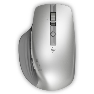 HP 930 Creator Mouse - 7 Programmable buttons, rechargeable, connect up to three devices with wireless or Bluetooth, fast charge, hyper-fast scroll wheel - Silver