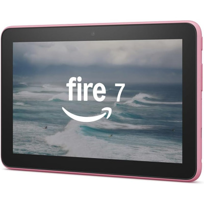 Amazon Fire 7 tablet | 7" display, 16 GB, latest model (2022 release), Rose